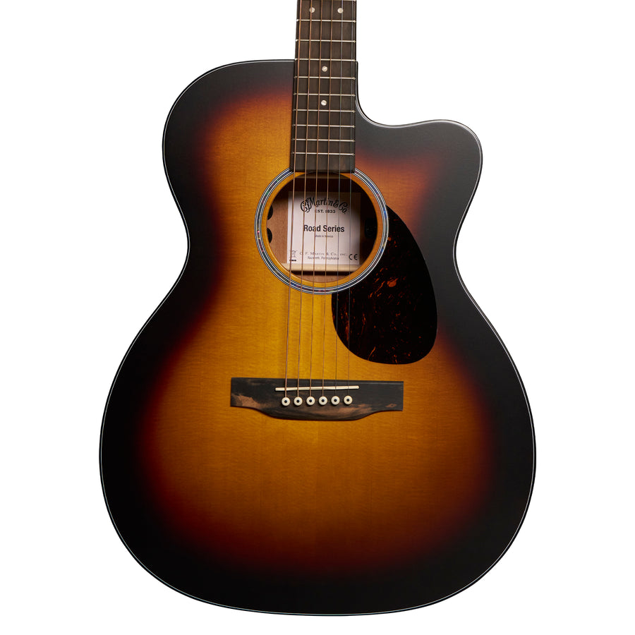 Martin OMC-10E Modern Road Series Orchestra Model Cutaway in Modern Burst