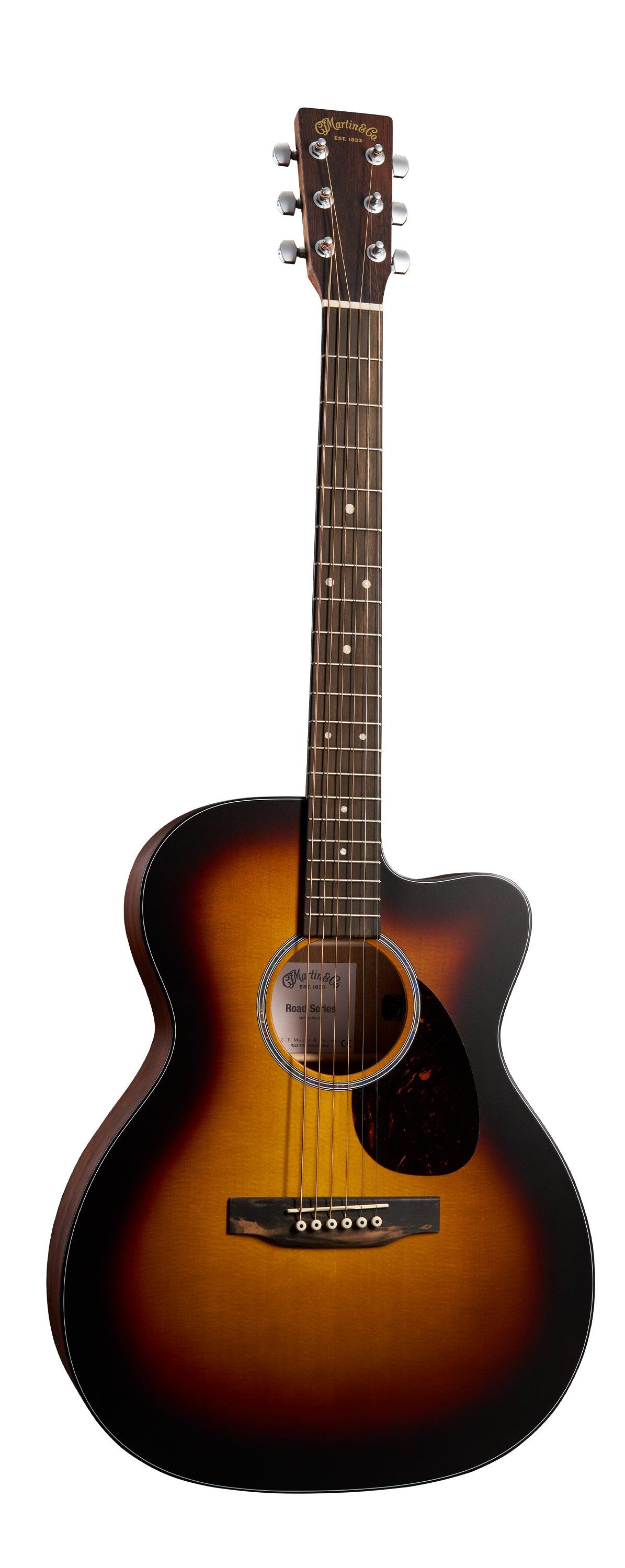 Martin OMC-10E Modern Road Series Orchestra Model Cutaway in Modern Burst