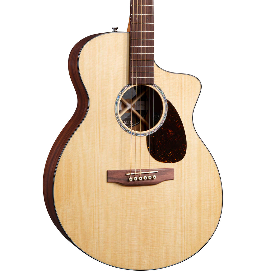 Martin SC-10E Modern Electro Acoustic Cutaway Sure Align Neck System Spruce/Sapele with Soft Shell Bag