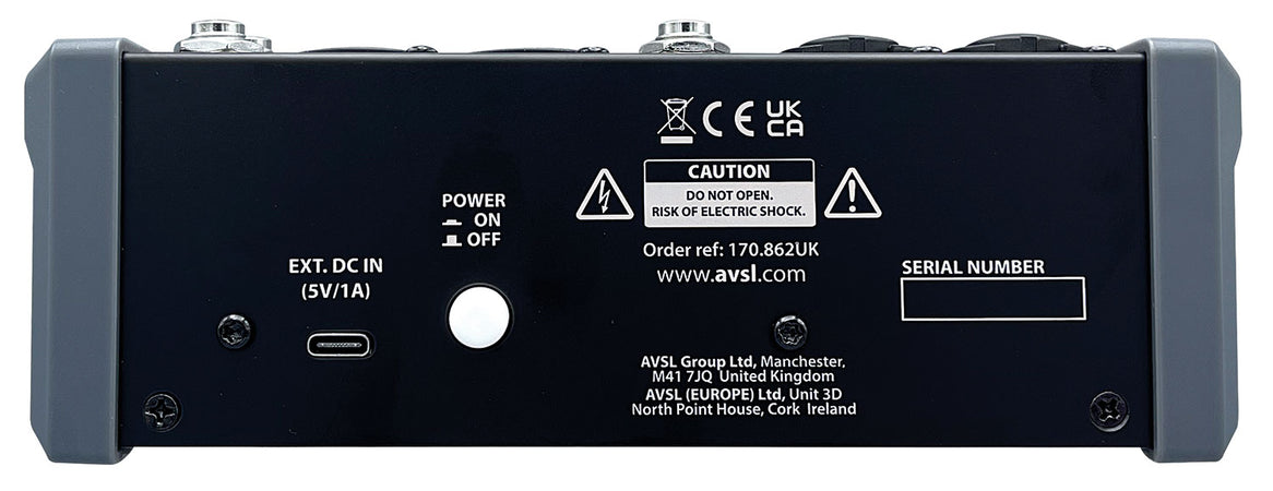 Citronic CMA-6 Compact Mixer with DSP and Bluetooth + USB