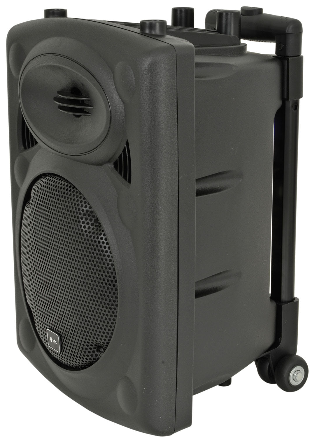 QR8PA Système de sonorisation portable alimenté par batterie avec Bluetooth et microphone sans fil