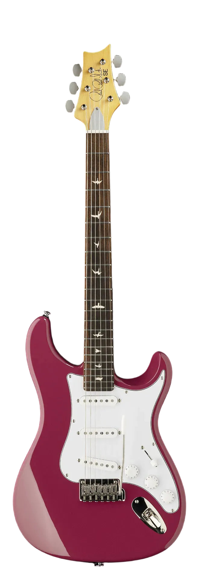PRS SE John Mayer Silver Sky Touche Palissandre Couleur Dragon Fruit (Modèle d'Exposition)