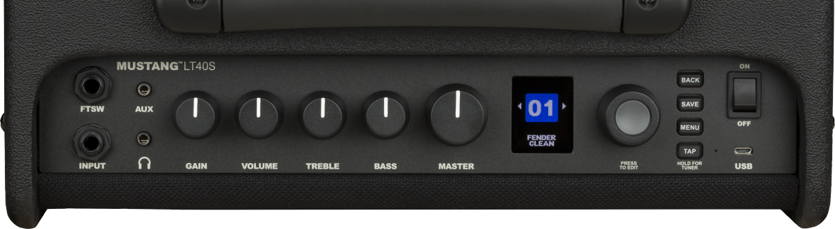 Fender Mustang LT-40S Digital Guitar Combo Amp in Black