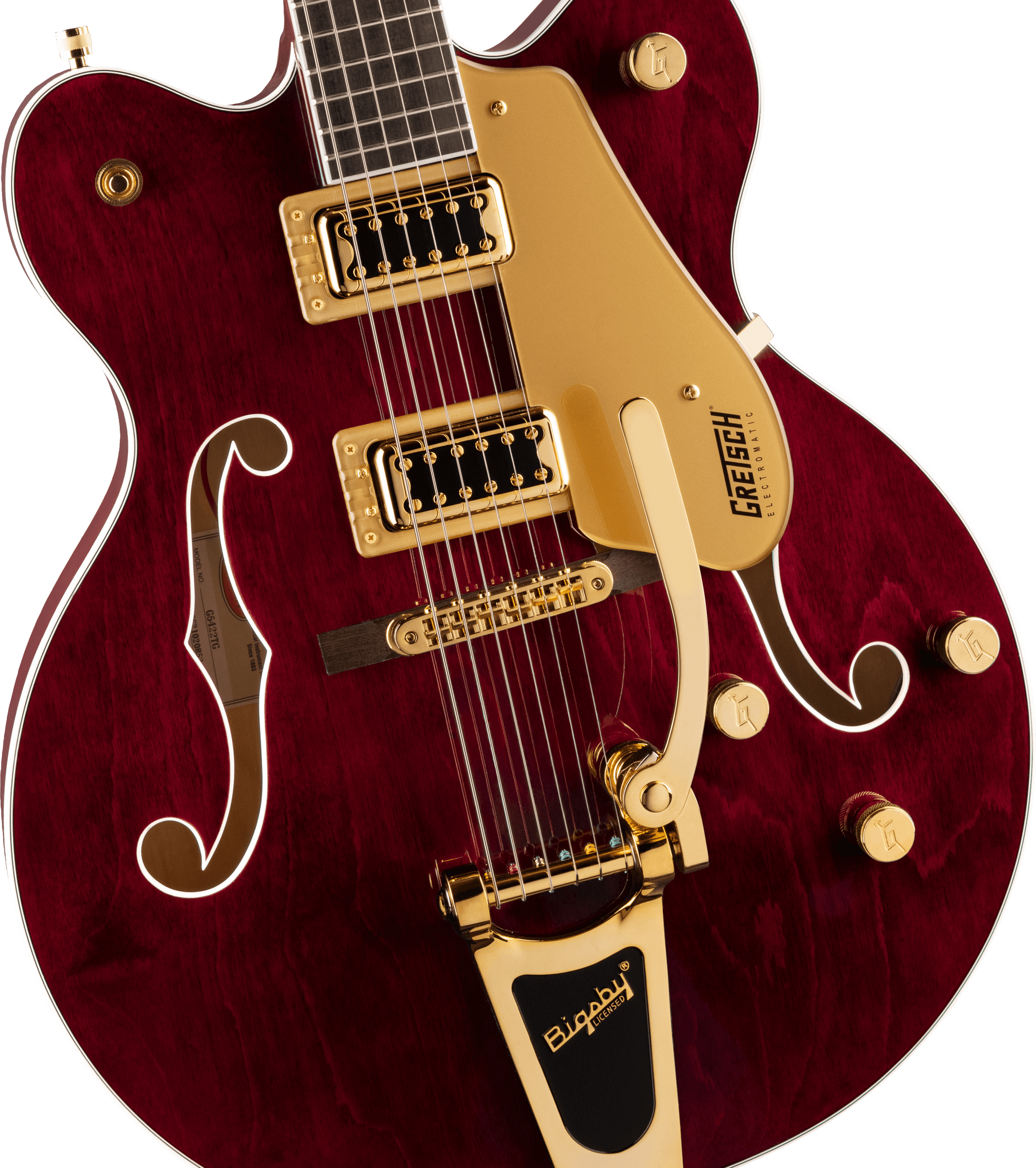 Gretsch G5422TG Electromatic Hollow Body Double-Cut with Bigsby and Gold Hardware in Walnut Stain