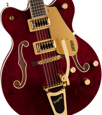 Gretsch G5422TG Electromatic Hollow Body Double-Cut with Bigsby and Gold Hardware in Walnut Stain