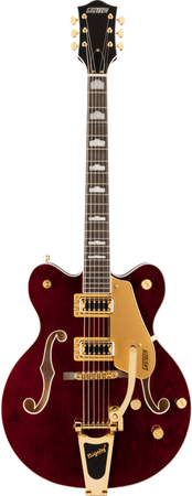 Gretsch G5422TG Electromatic Hollow Body Double-Cut with Bigsby and Gold Hardware in Walnut Stain