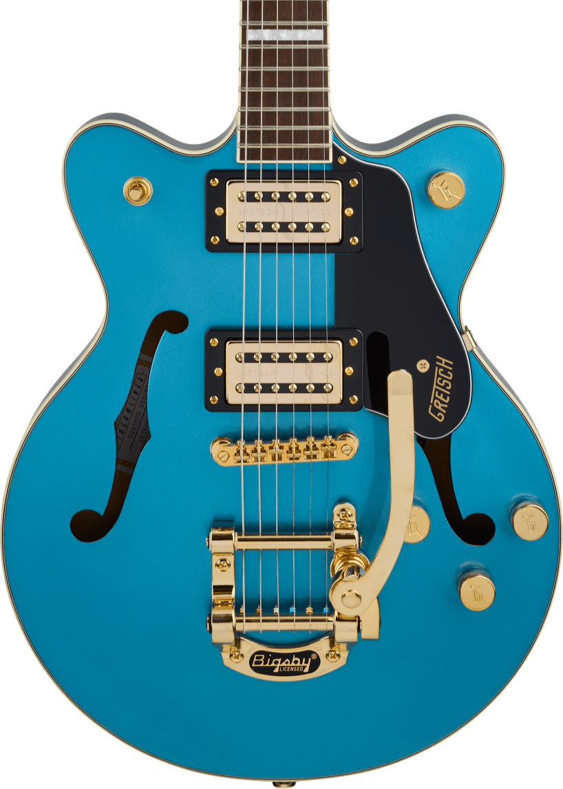 Gretsch G2655TG Streamliner Centre Block Jnr Double Cut avec Bigsby en Riviera Blue