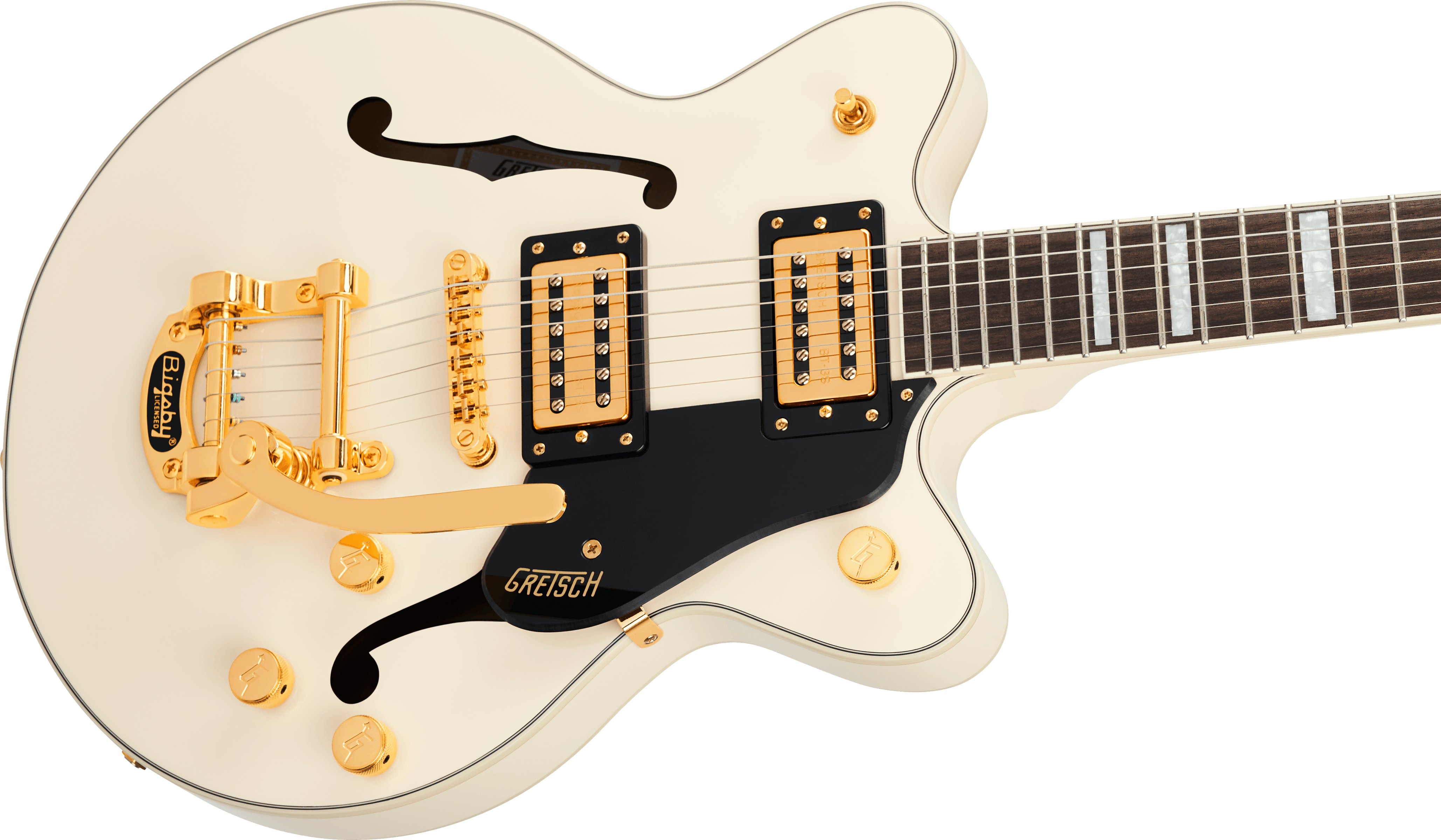 Gretsch Ltd Edition G2655TG Streamliner Centre Block JR Bigsby in Vintage White