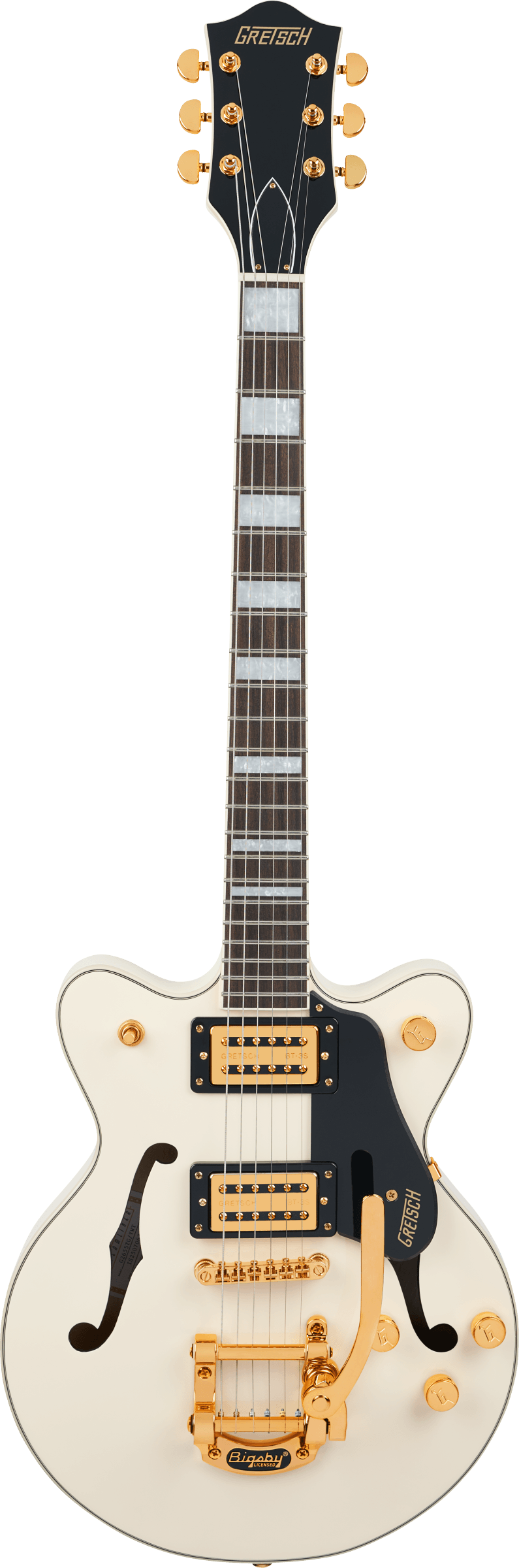 Gretsch Ltd Edition G2655TG Streamliner Centre Block JR Bigsby in Vintage White