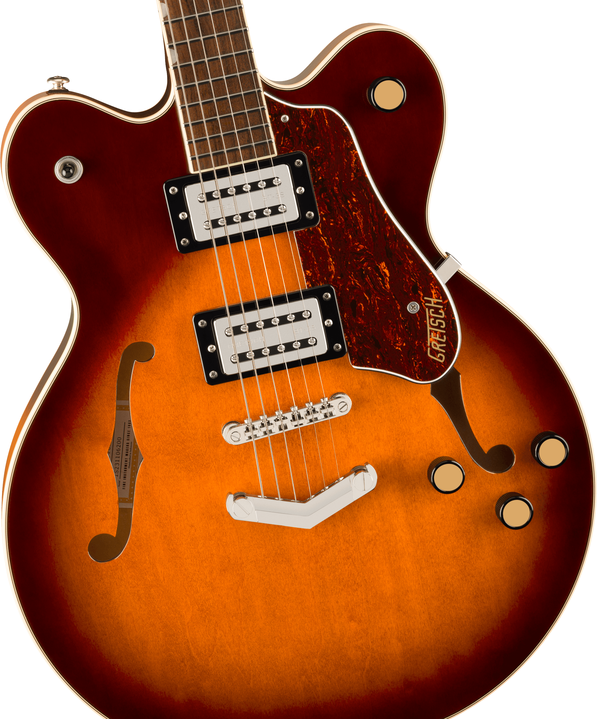 Gretsch G2622 Streamliner Center-Block Double Cut V-Stoptail Bridge in Forge Glow