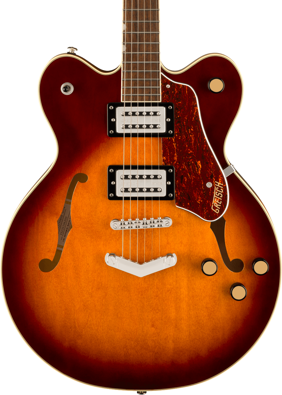 Gretsch G2622 Streamliner Center-Block Double Cut V-Stoptail Bridge in Forge Glow