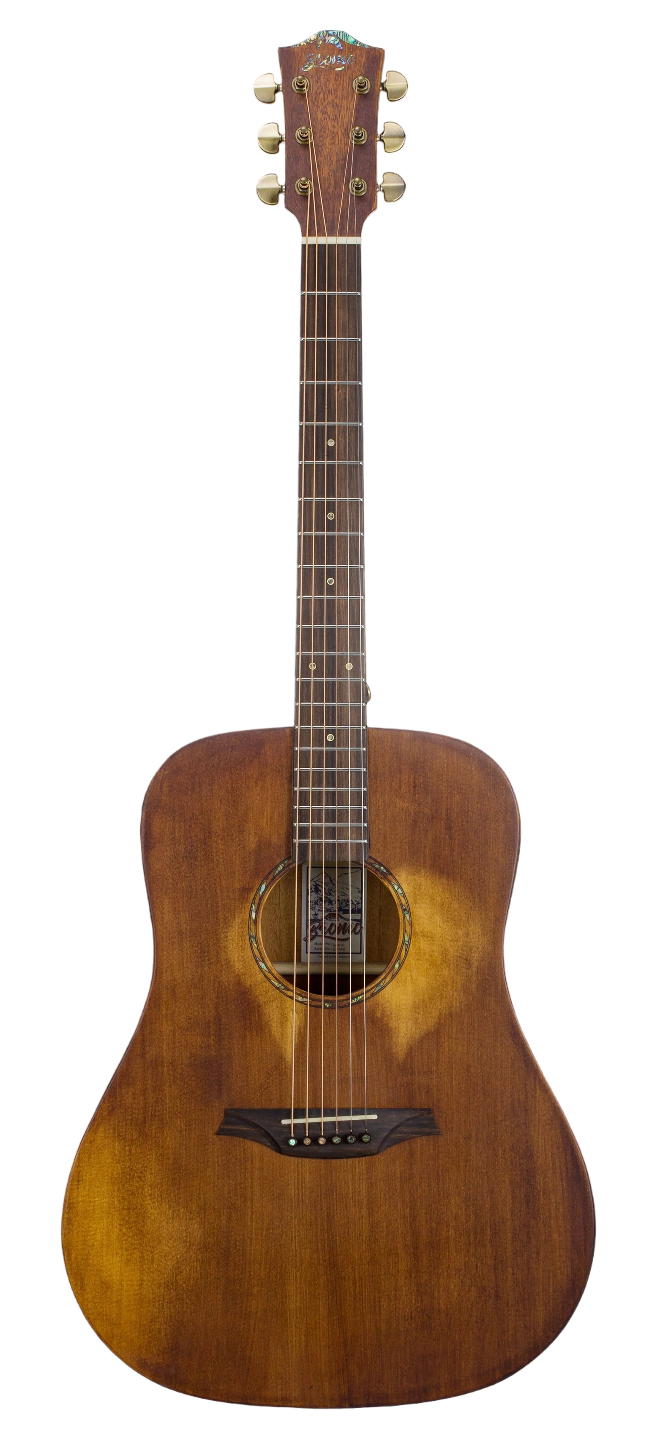 Bromo Rocky Mountain BAR1H All Solid Dreadnought in Historic Sunburst