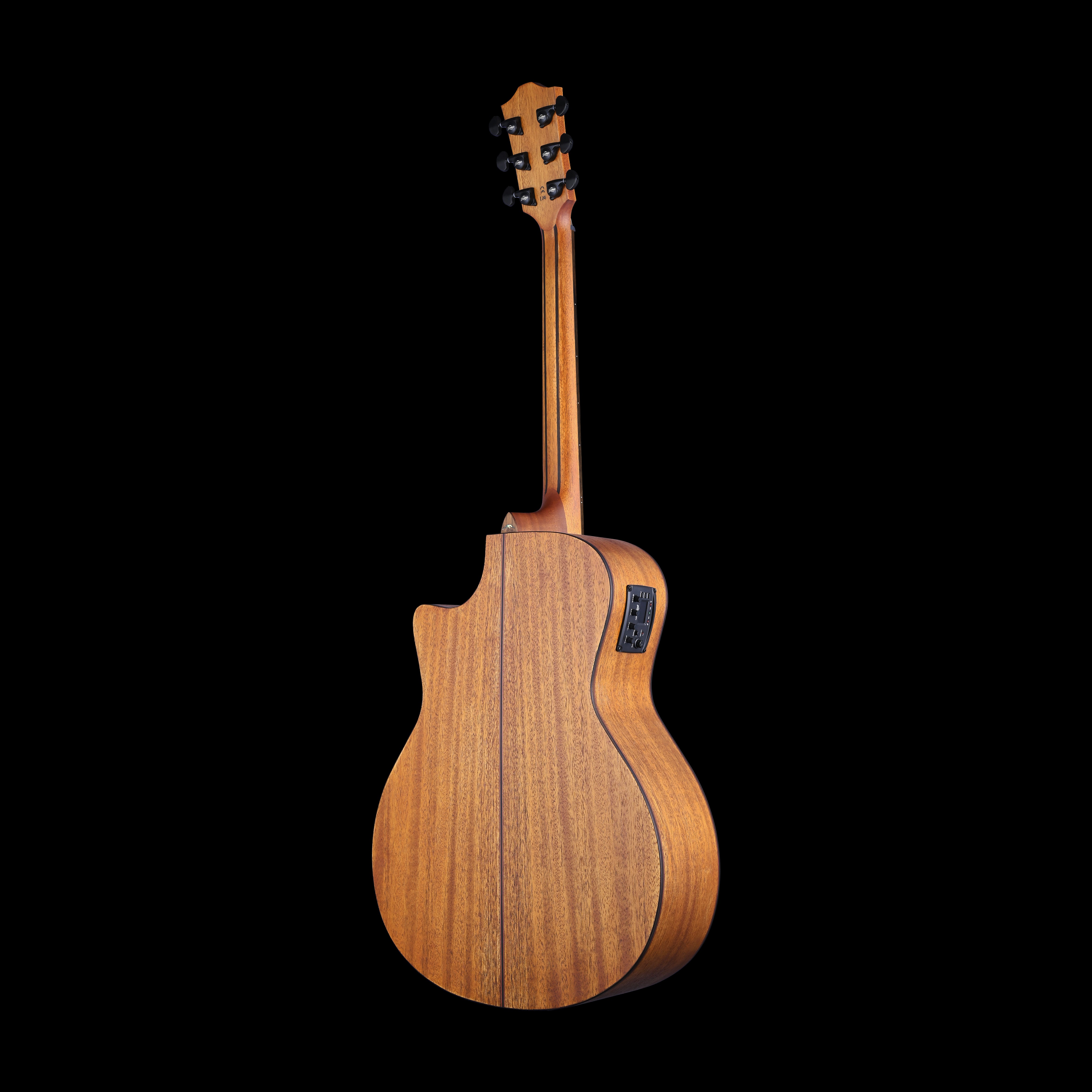 Guitare électro-acoustique Auditorium pan coupé Bromo Tahoma Series BAT2MCE tout acajou