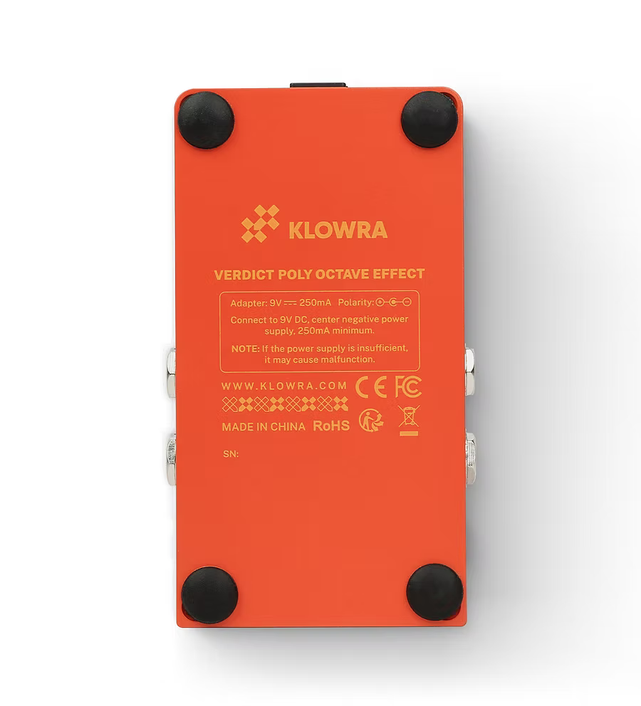 Pédale Klowra Effects Verdict Poly Octaver