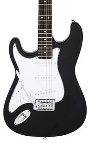 Aria Pro II STG-003 Left Handed Electric Guitar in Black