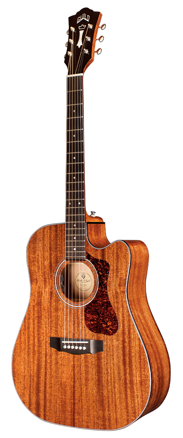Guild D-120E Dreadnought Electro Cutaway All Solid Mahogany