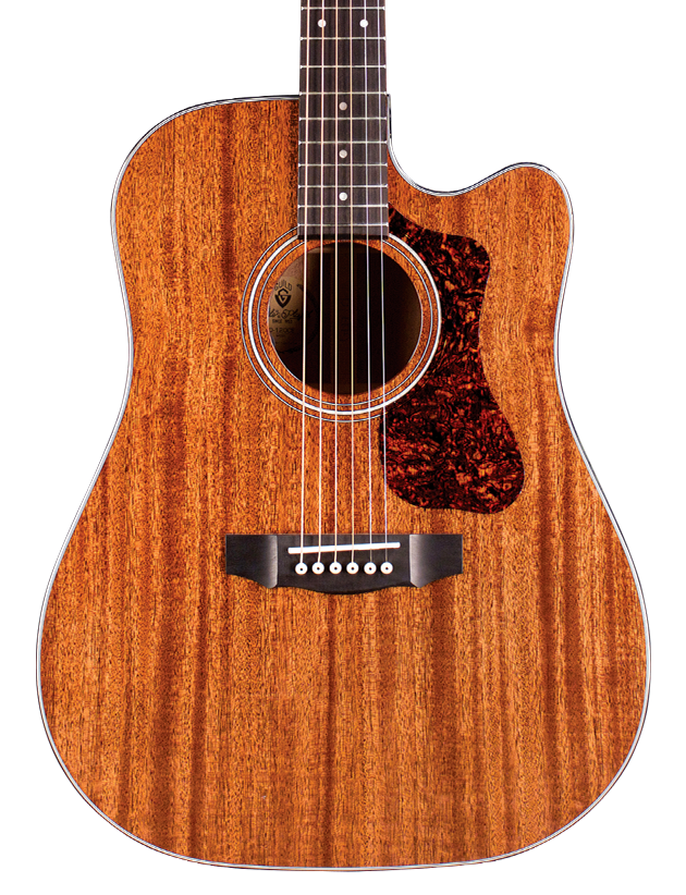 Guild D-120E Dreadnought Electro Cutaway All Solid Mahogany