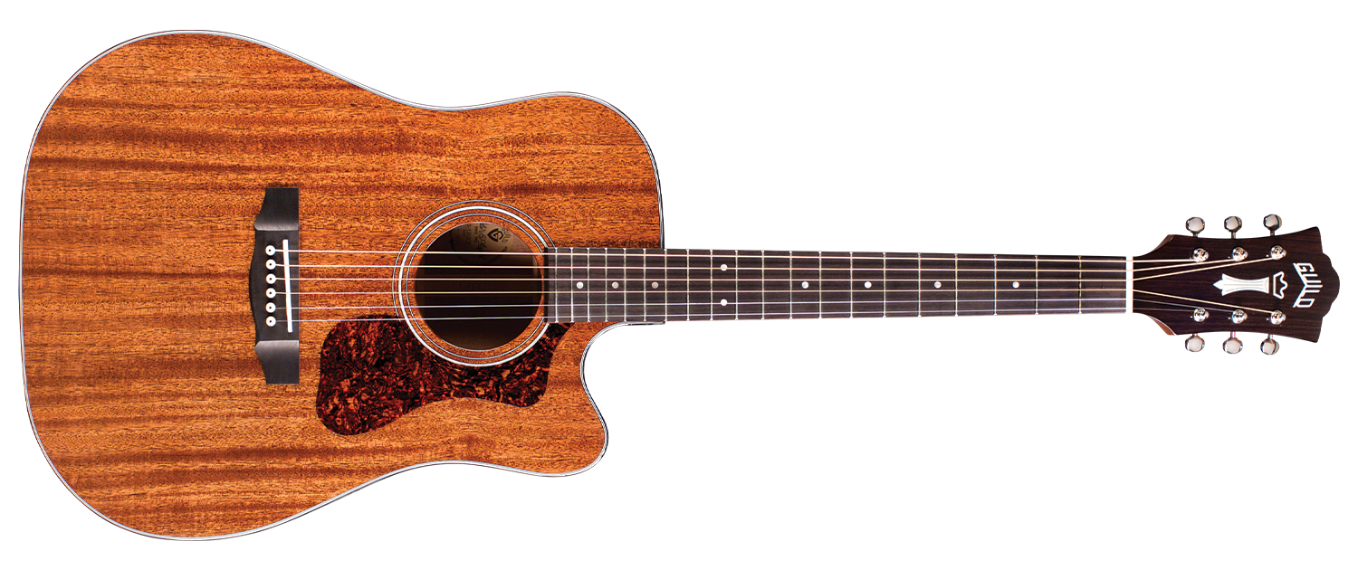 Guild D-120E Dreadnought Electro Cutaway All Solid Mahogany