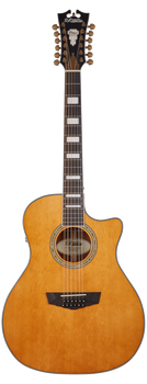 D'Angelico Premier Fulton 12 String Electro Acoustic Guitar in Vintage Natural