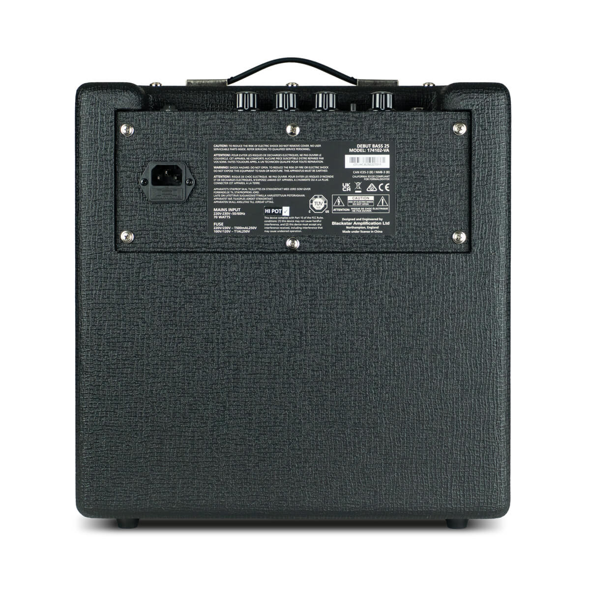 Blackstar Debut Bass 25 Combo Amplifier in Black