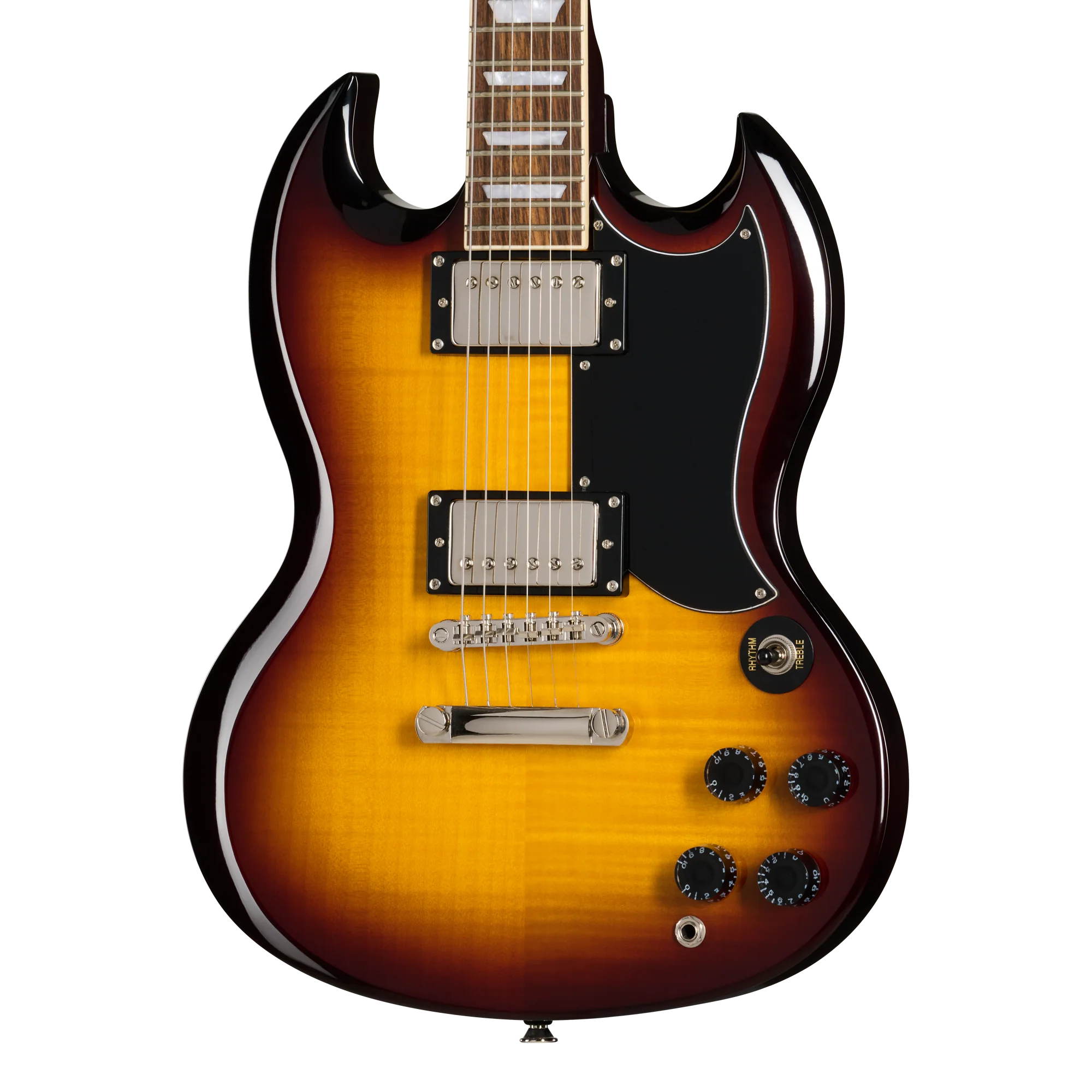 Epiphone SG Tribute Plus Flame Top in Vintage Sunburst