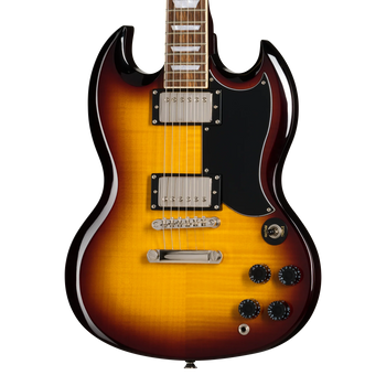 Epiphone SG Tribute Plus Flame Top in Vintage Sunburst