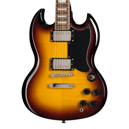 Epiphone SG Tribute Plus Flame Top in Vintage Sunburst