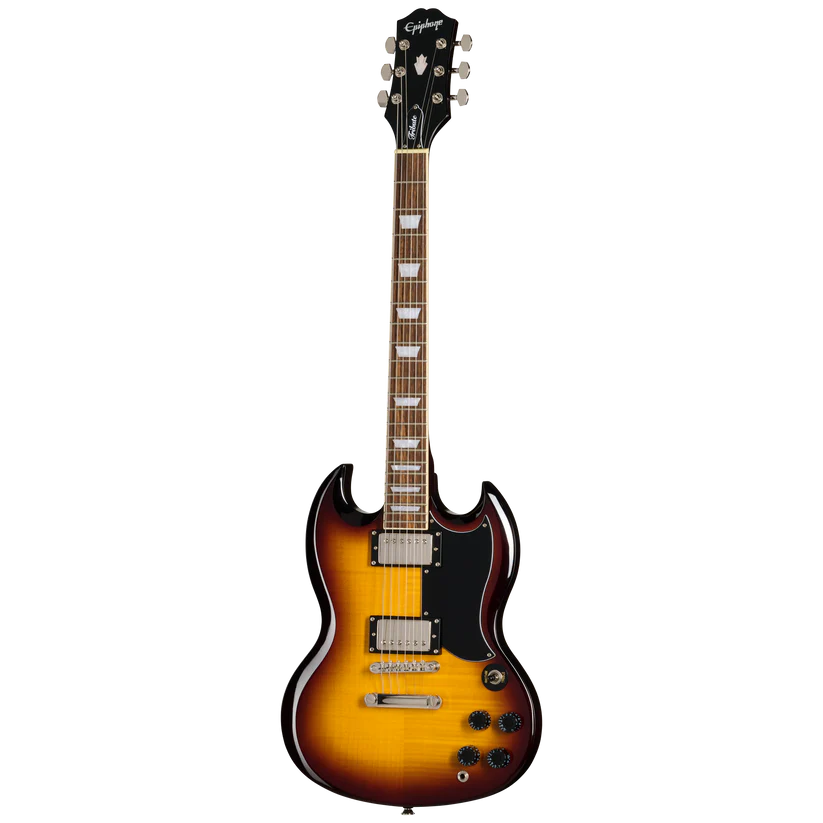 Epiphone SG Tribute Plus Flame Top in Vintage Sunburst