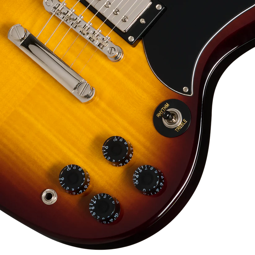 Epiphone SG Tribute Plus Flame Top in Vintage Sunburst