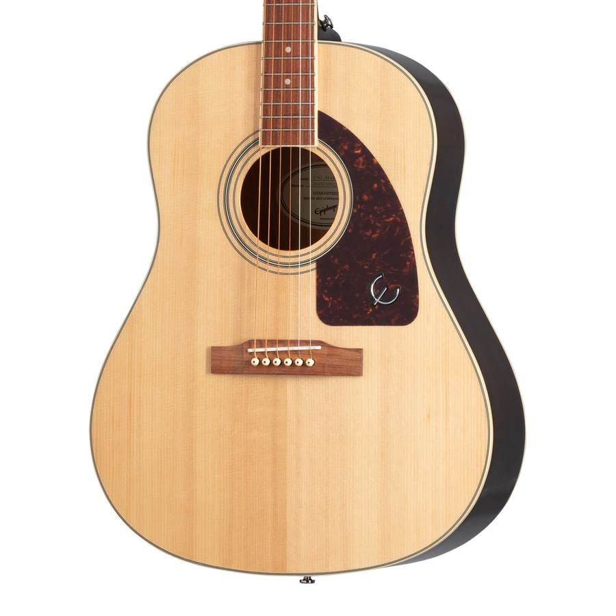 Guitare électro-acoustique Epiphone J-45 EC Studio Solid Top, finition naturelle
