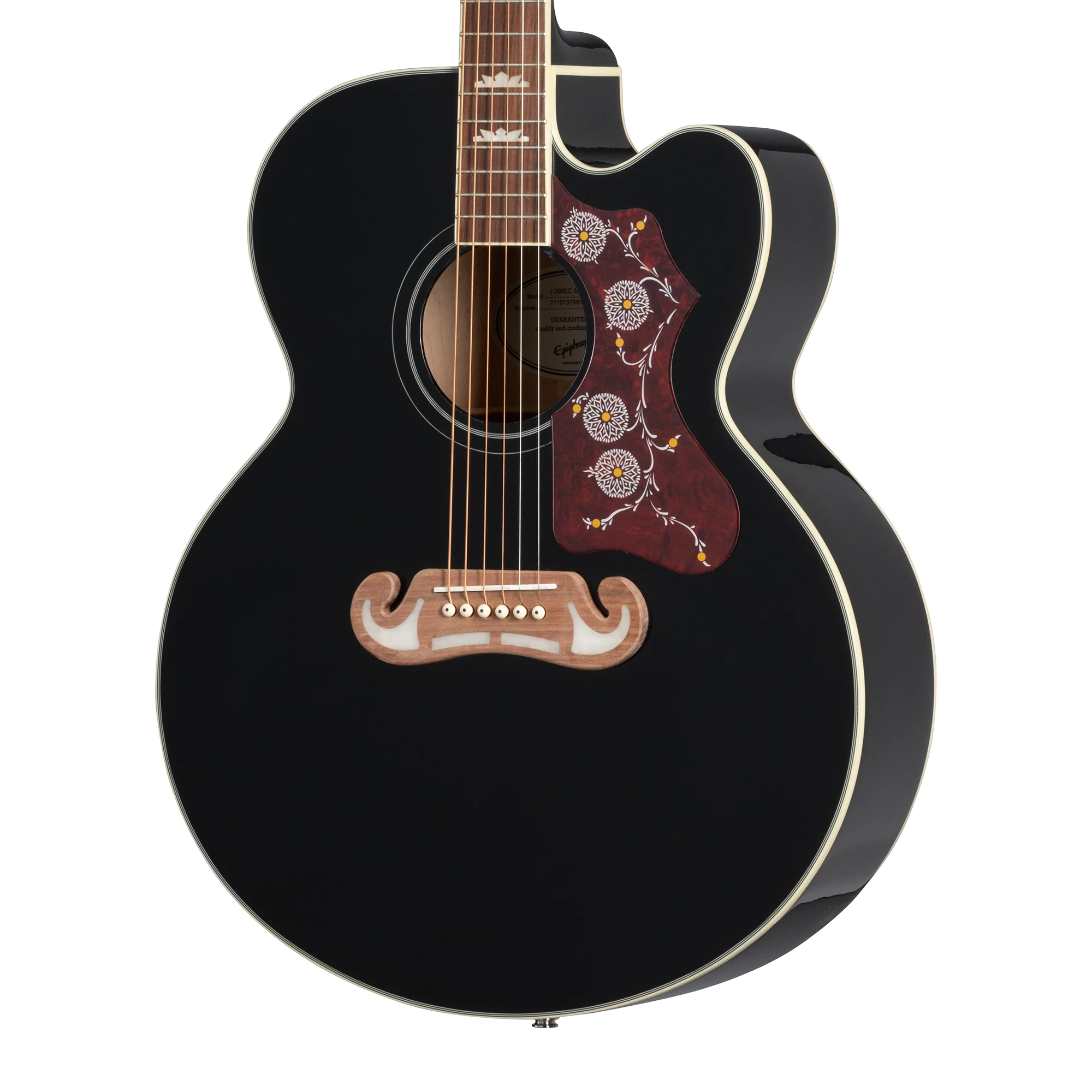 Epiphone J-200 EC Studio Fishman Sonitone in Black