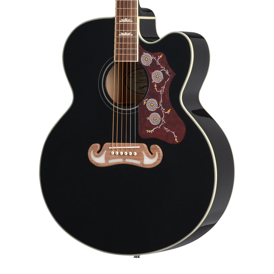 Epiphone J-200 EC Studio Fishman Sonitone in Black