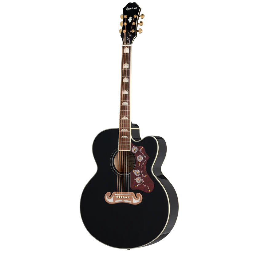 Epiphone J-200 EC Studio Fishman Sonitone in Black