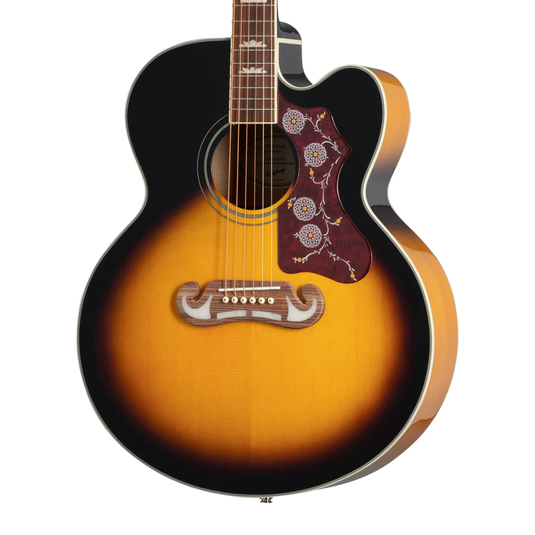 Epiphone J-200 EC Studio Fishman Sonitone in Vintage Sunburst