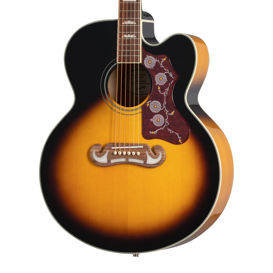 Epiphone J-200 EC Studio Fishman Sonitone in Vintage Sunburst