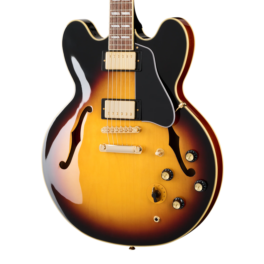 Epiphone ES-345 Semi-Hollow Gold Hardware in Triburst