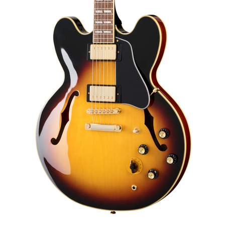 Epiphone ES-345 Semi-Hollow Gold Hardware in Triburst