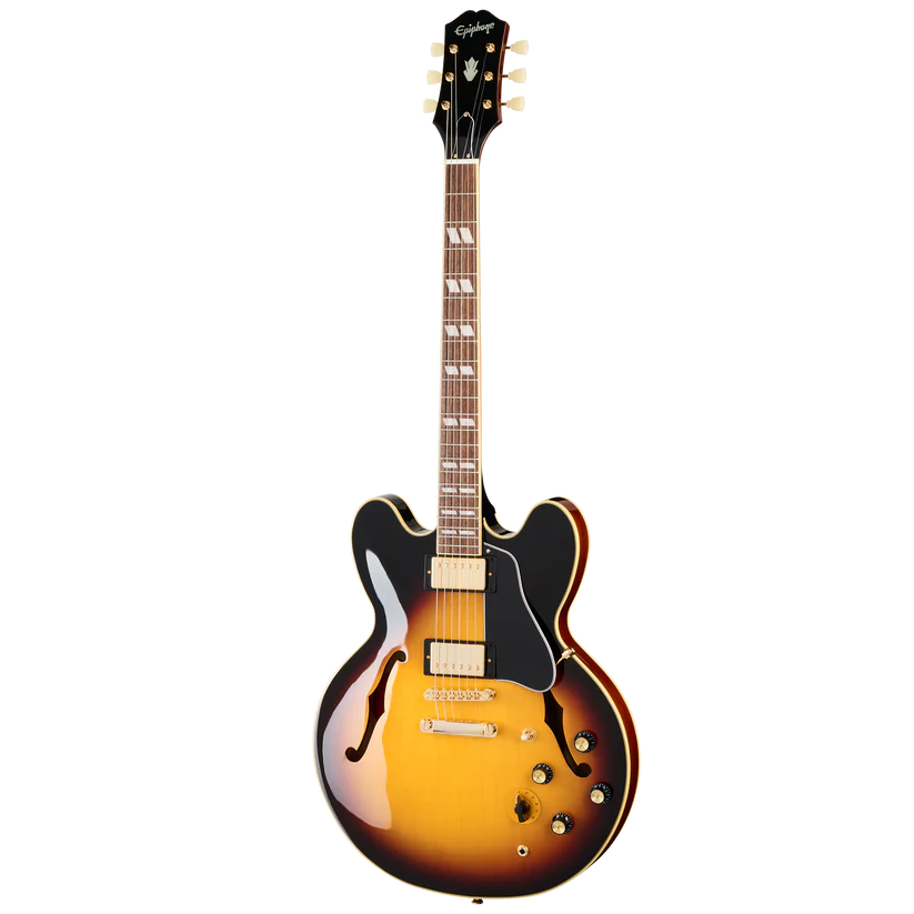 Epiphone ES-345 Semi-Hollow Gold Hardware in Triburst