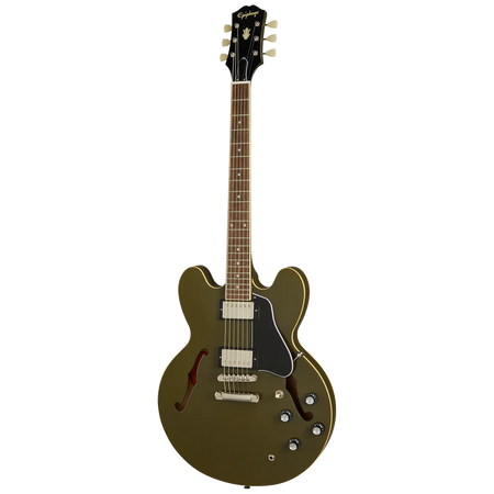 Epiphone ES-335 Semi-Hollow Electric in Worn Olive Drab