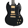 Epiphone SG Custom Gold Hardware HH in Ebony with Gig Bag