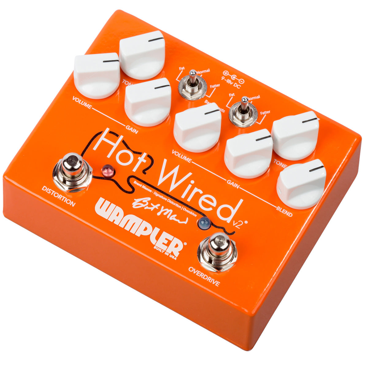 Wampler Hot Wired V2 Brent Mason Signature Overdrive/Distortion Pedal