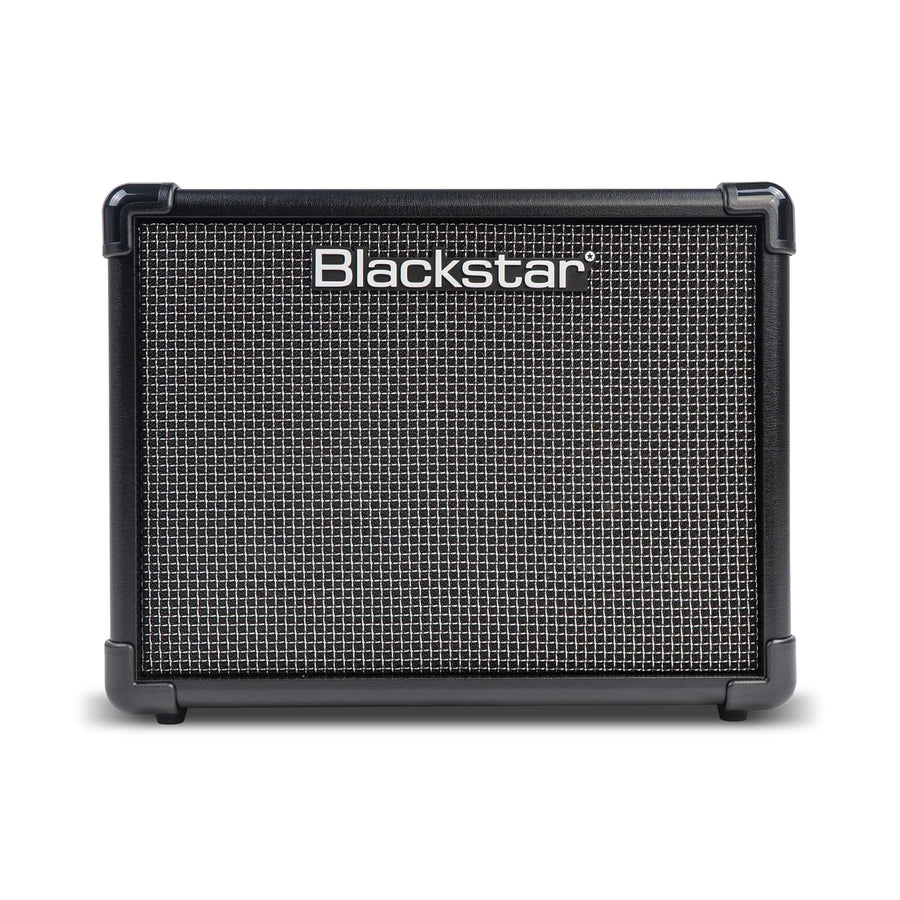 Blackstar amplifier with a black frame, protective corner caps, and a silver mesh front grill. The brand name appears on the upper left.