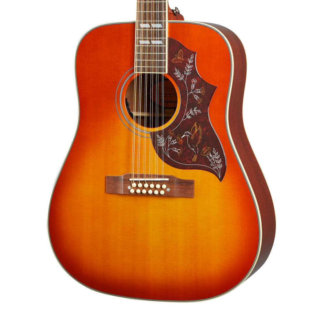 Epiphone Hummingbird Pro-12 Electro Acoustic 12-String in Faded Cherry