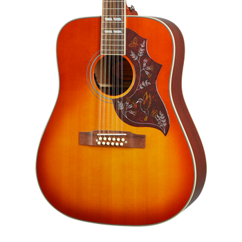 Epiphone Hummingbird Pro-12 Electro Acoustic 12-String in Faded Cherry