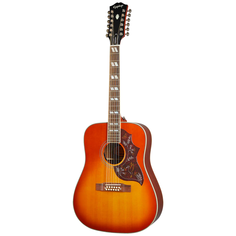 Epiphone Hummingbird Pro-12 Electro Acoustic 12-String in Faded Cherry