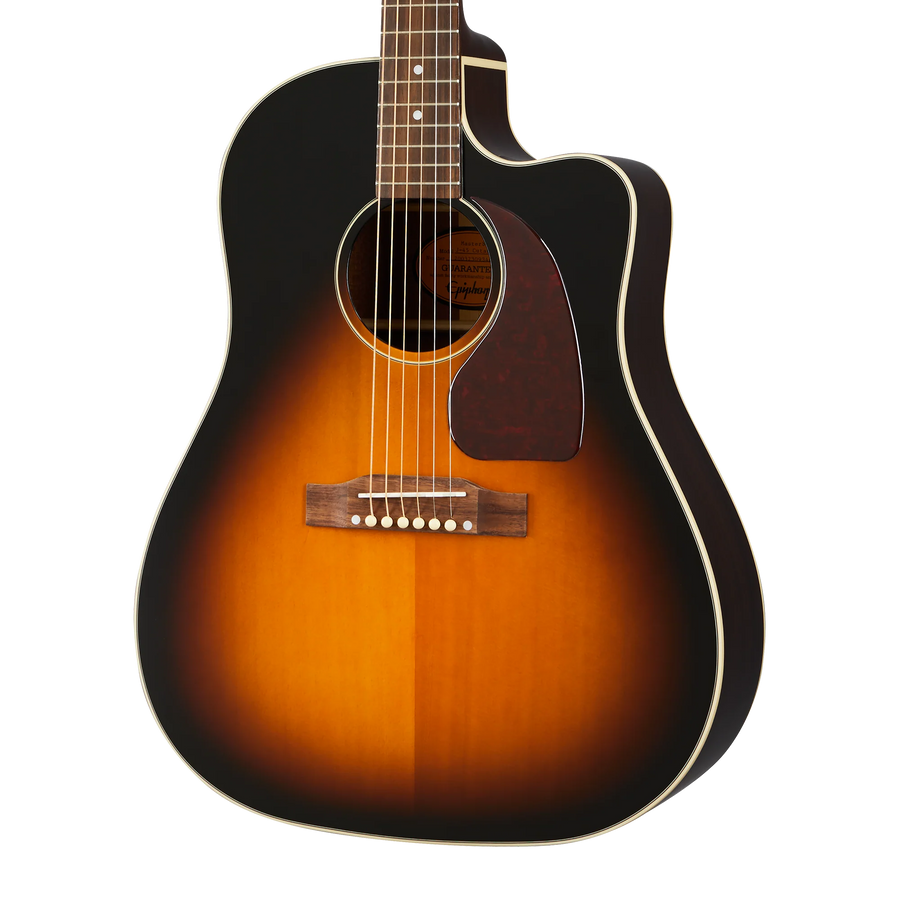 Epiphone J-45 EC All Solid Fishman Presys II in Aged Vintage Sunburst Gloss