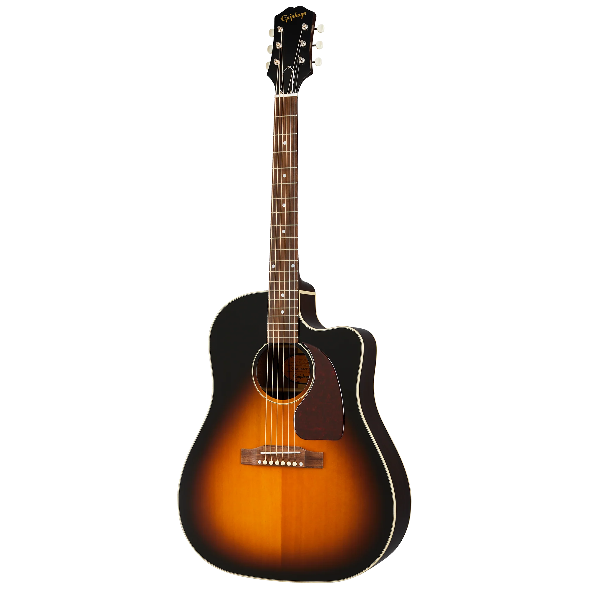 Epiphone J-45 EC All Solid Fishman Presys II in Aged Vintage Sunburst Gloss