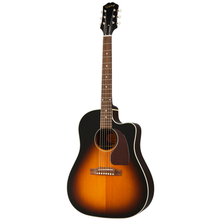 Epiphone J-45 EC All Solid Fishman Presys II in Aged Vintage Sunburst Gloss