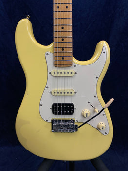 Jet Guitars JS-400 HSS Electric Guitar in Vintage Yellow Pre-owned