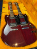 Arbiter 6/12 SG Double Neck '70s Electric Guitar in Cherry